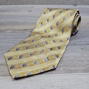 Robert Talbott Best Of Class‎ Mens Neck Tie Gold Geometric Nordstrom 58" X 4"